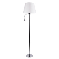 Торшер 38 см, Arte Lamp Elba A2581PN-2CC, хром