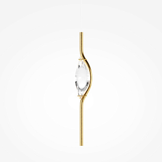 Подвесной светильник 14*14*360 см, LED, 3000К, Maytoni Foresight MOD347PL-L8BS3K латунный