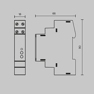 Диммер DALI DT6 TRIAC 230В DIN 400Вт Maytoni 721018