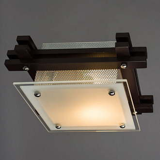 Потолочный светильник ArteLamp A6462PL-1CK, диаметр 23 см, коричневый