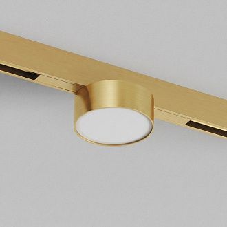Светильник на шине 16*7,4*5,4 см, *LED*6W, 3000K, Denkirs SHINE PRIME FLOW 3000К | ШАЙН ПРАЙМ ФЛОУ 3000К DK4761-SB, сатинированная латунь