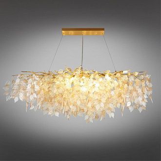 Подвесная люстра 120*60*80-150 см, 13*G9, 5W, Aployt Rochell APL.850.13.13, золотой