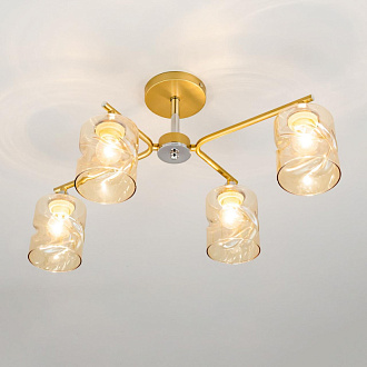 Люстра Citilux Клод CL137142 золото