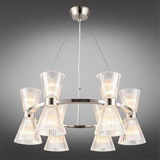 Подвесная люстра 65*70-160 см, 12*E14, 40W, Aployt Elinor APL.801.13.12, хром