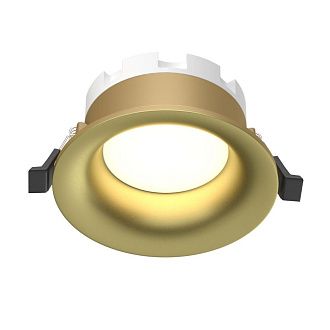 Встраиваемый светильник 11 см, Maytoni Technical Slim DL027-GX53-MG, золото