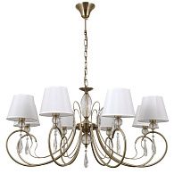 Люстра 85*85*96 см, 8*E14 Gerhort G11097/8AB WT, Античная бронза;Прозрачный