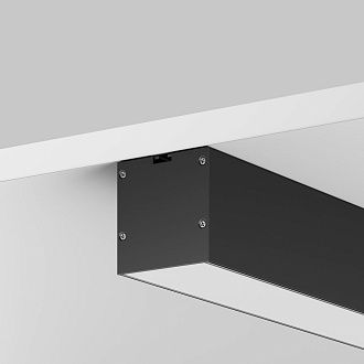 Комплект заглушек (для профиля 50×50) 2 шт., ALM-5050T-B-EC 642047, *5*5 см, Maytoni Led Strip 642047, Черный