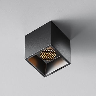Светильник  C064CL-5W2.7K-SQ-B 5,3*5,3*-6 см, *LED*5W, K, Maytoni technical Alfa LED C064CL-5W2.7K-SQ-B, Черный