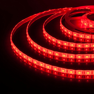 Светодиодная лента Лента светодиодная 12V 14,4W 60Led 5050 IP65 RGB, 5м Elektrostandard