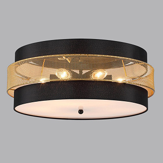 Потолочный светильник 50*20 см, 5*E27 Lumion ANIMAISA 8003/6C черный, золотой