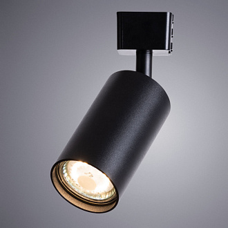 Трековый светильник Arte Lamp Ridge A1518PL-1BK, черный, 17x5.6x5.6см, GU10, max 35Вт