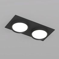 Светильник встраиваемый 22*11*4,5 см, 2*GX53*15W, Denkirs FLAT DK2092-BK, черный