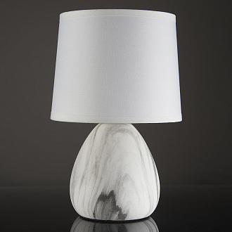 Настольный светильник 163*163*190 мм, 1*E14 белый мрамор Escada Marble 10163/L White