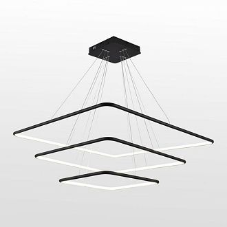 Подвесной светильник светодиодный 80 см, 105W, 4000K, Lussole Bradford LSP-7461, черный