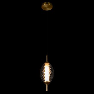 Подвесной светильник *12*-27,5 см, 1*LED*30W, 4000K, LOFT IT Helix 10421/A Smoke, бронзовый