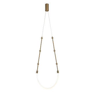 Подвесной светильник 398*60 мм, 1*LED 13W 3000-6500K бронза Indigo Corda V000062L, 14010/1P Brass