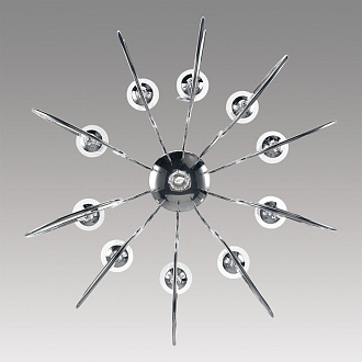 Люстра подвесная 98,5*110 см, 10*E14 Lumion Laoka 8032/10 хром