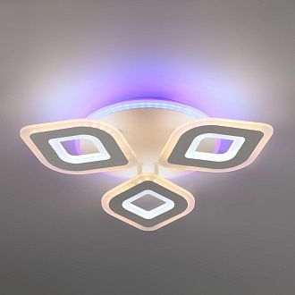 Светильник потолочный с ПДУ LED 49 см, 62W, 3000-6000K, Lumion 8255/62CL, белый