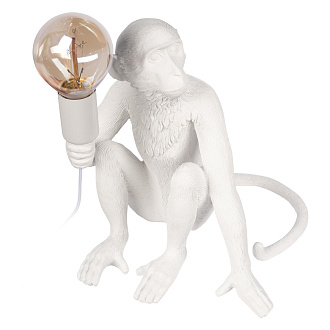 Настольная лампа 35*28*55 см, 1*E27*40W LOFT IT Monkey 10314T/A белый