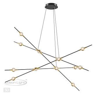 Подвесной светильник Odeon Light Costella 3906/48L, 48W LED, 4000K,  золото-черный
