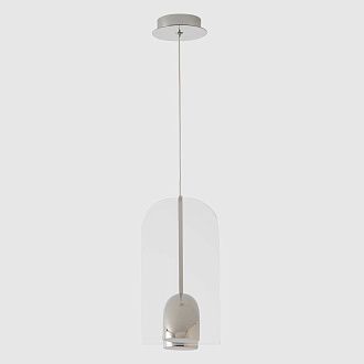 Светильник подвесной 19,5*13,5*25,5-228,6 см, *LED*12W, 4000K, Crystal Lux Element ELEMENT SP12W LED CHROME, Хром