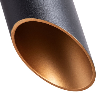 Подвесной светильник Arte Lamp Pilon-Gold A1536SP-1BK черный, диаметр 5.6 см