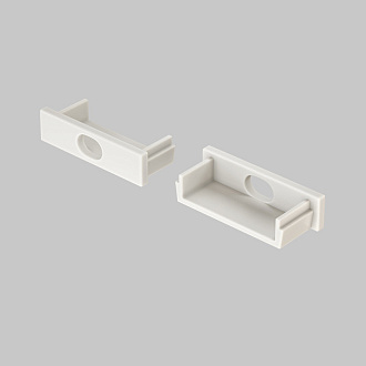 Комплект заглушек (для профиля ALM003S-2M) 10 шт.  6*24*10 мм Maytoni Led strip Хром ALM003EC