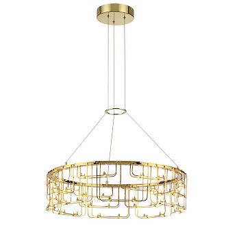 Подвесной светильник *62*-221 см, 88*LED*44W, 3000K, Odeon Light ZAHA 7060/44L, золото