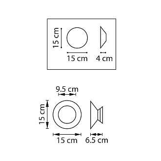 Бра 15*7 см, 6W 3000K Lightstar Celesta Celesta 809108 Марсала