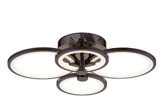 Люстра L550 x W410 x H135, мм, 96W 3000K-6500K, CF (Кофе) Rilon 3010/2+2 CF