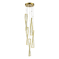 Светильник подвесной 28* см, LED*1*55W, 3000K, St Luce Elica SL6205.303.05, Латунь