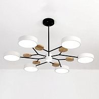 Люстра на штанге MEADE 7 lamps White 110*110*60 см, 7*LED*16W, 4000K, ImperiumLoft MEADE-01, Чёрный, Бежевый