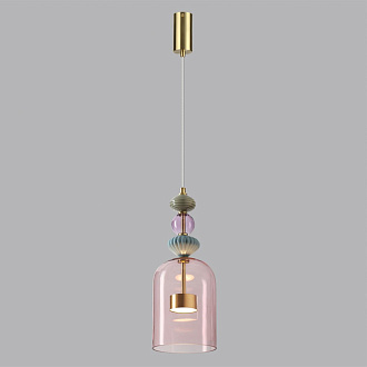 Подвес 16*16*150 см,  LED*W, 4000 К, Odeon Light Palleta, античная бронза 5045/12L