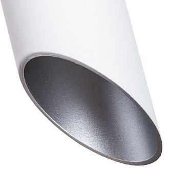 Подвесной светильник Arte Lamp Pilon-Silver A1536SP-1WH белый, диаметр 5.6 см