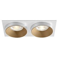 Встраиваемый светильник 18 см, Crystal Lux CLT 044C2 GO-WH-WH, белый-золото, вр 6,2*15 см