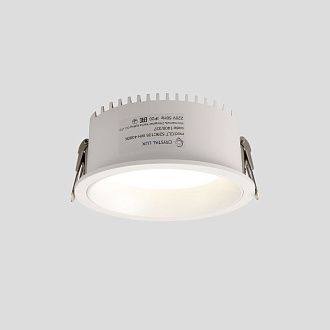 Светильник встраиваемый 10,5*4,5 см, вр 9,5 см, LED*9W, 4000K, Crystal Lux CLT 529 CLT 529C105 WH 4000K, Белый