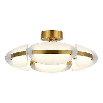 Люстра на штанге *50*19 см, 1*LED*45W, 3000K, ST-Luce Etoile SL1304.302.45, латунный