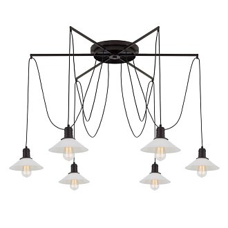 Подвесная люстра Citilux Эдисон CL451262, темный шоколад