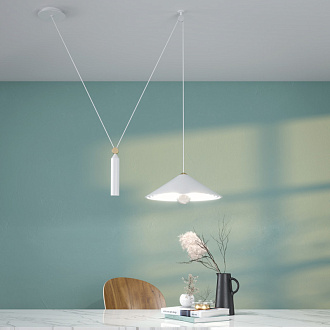 Светильник подвесной Maytoni Peso P080PL-01W, белый