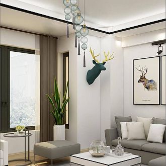 Подвесной светильник Heathfield Lighting - Medina Pendant Brown 17*17*80 см, 1*E27*60W, ImperiumLoft 40.2682-0, Золотистый