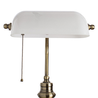 Настольная лампа для офиса Arte Lamp BANKER A2493LT-1AB, античная бронза
