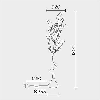 Напольный светильник MODELUX premium ML.6800.08FLP
