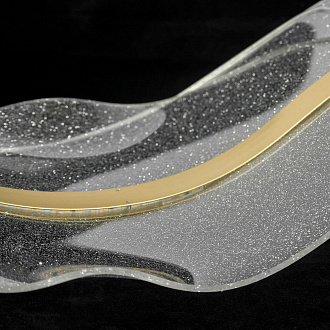 Линейно-подвесной светильник 120*30*150 см, 1*LED*28W 4000K блестящее золото Lussole Bradford LSP-7159