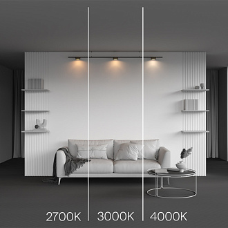Трековый светильник 11,3*3,4 см, LED 12W 3000K Maytoni Technical Accessories for tracks Levity Zon TR189-1-12W3K-BBS черный и Латунь