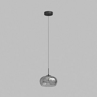 Подвесной светильник 28 см, 16W, 3000K, Denkirs Floa DK6742-BK+SM, черный