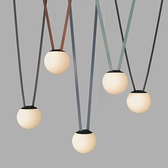 Трековый однофазный светильник 15 см, 10W, 3000K, Denkirs Belty Orb DK5551-BK, черный