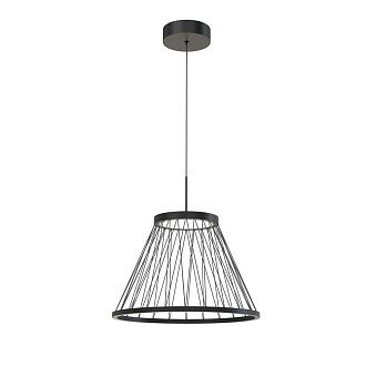 Подвес 40*40-150 см, 4*LED, 12W, 4000K, Favourite Fibra 4633-4P, черный матовый