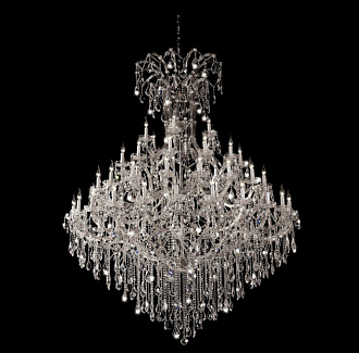 Люстра 180 см, Crystal Lux DIVA SP60 CHROME Хром/Прозрачный