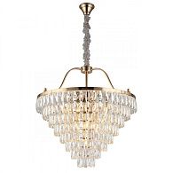 Каскадная люстра 70*95-180 см, 13*E14, 40W, Aployt Gerta APL.725.13.13, золотой