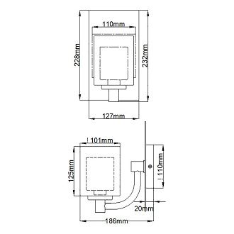Бра для ванных комнат Quoizel, Арт. QZ-KOLT1-PC-BATH